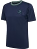 Hummel Hummel T-Shirt Hmlstaltic Multisport Herren Atmungsaktiv Leichte Design Schnelltrocknend in MARINE/DUCK GREEN