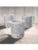 Mr. & Mrs. Panda Kaffeetasse Otter Stein mit Spruch in Grau Pastell