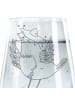 Mr. & Mrs. Panda Designglas Rabe Sombrero ohne Spruch in Transparent