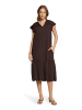 CARTOON Casual-Kleid mit Flügelärmeln in Dunkelbraun
