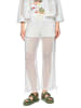 MARC CAIN SPORTS  Weite Hose WASHINGTON Wide Fit mit Lochmuster in White