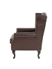 MCW Relaxsessel Chesterfield Oxford, Antik-braun mit Ottomane
