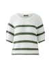 Oui Pullover in white green