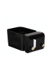 relaxdays Kosmetik Organizer in Schwarz/ Gold - (B)24 x (H)10 x (T)12,5 cm
