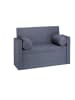relaxdays Sitzbank in Dunkelgrau - (B)115 x (H)75 x (T)47 cm