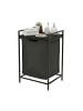 relaxdays Wäschesammler in Schwarz - 65 L
