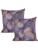 JACK 2er Set Outdoor Kissenhülle 45x45cm Motiv in Wellen Braun
