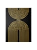 WALLART Leinwandbild Gold - Geometrische Formen - Regenbögen in Schwarz-Weiß