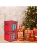 relaxdays 2 x Weihnachtskugel-Aufbewahrungsbox in Rot/ Grün - (B)32 x (H)33 x (T)32 cm