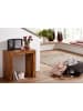 KADIMA DESIGN Beistelltisch Massivholz | Zeitlos, 60x35x60cm, Handgefertigt in Braun