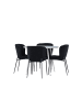 ebuy24 Essgruppe Plaza (5-teilig) Grau 100 x 100 cm