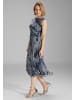 SWING Abendkleid in marine silber - 0001