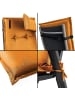 Aspero Stuhlauflage Hochlehner mit Kissen Palermo in Orange