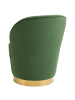 Beliani Sessel ALBY in Grün/Gold - (W) 56 x (H) 72 x (L) 61 cm