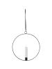 STAR Trading LED Lichterkranz Flamme Ring, schwarz, 30cm in Schwarz
