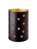 Butlers Windlicht LUMINOUS 4er-Set in Schwarz