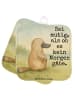 Mr. & Mrs. Panda Topflappen Schnabeltier Mut Design mit Spruch in Weiß