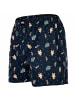 Happy Shorts Web-Boxershorts 1er Pack in Navy/Bordeaux X-Mas Cookies