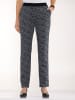 Sieh an! Jersey-Hose in schwarz-grau Leo