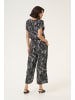 Kaffe Overall KAmira Loose fit in Black/Chalk Graphic Print