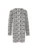 faina Damen Strickjacke in Wollweiss Schwarz