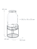 relaxdays Getränkespender in Transparent - 6 Liter