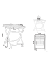 Beliani Beistelltisch PARAGGI in Braun - (W) 60 x (H) 72 x (L) 60 cm