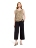 Betty Barclay Rundhals-Shirt mit Raffung in Beige/Khaki