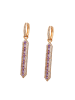faina Women Drop Earrings in Rose Gold Violet