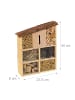 relaxdays Insektenhotel in Natur - (B)27,5 x (H)34 x (T)8 cm