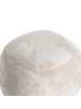 Beliani Pouf BARRON in Beige - (W) 50 x (H) 33 x (L) 50 cm