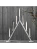 STAR Trading Lichterbogen ,Oliver', 7-flammig, silber-grau, 75cm