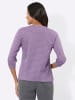 Sieh an! 3/4-Arm-Shirt in flieder-aubergine-bedruckt