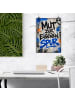 Mr. & Mrs. Panda Poster Graffiti urban Design mit Spruch in Weiß