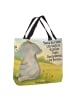 Mr. & Mrs. Panda Shopper Elefant Biene Design mit Spruch in Weiß