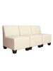 MCW Modular 3-Sitzer Sofa Moncalieri, Creme, ohne Armlehnen