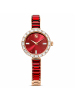 Swarovski Analoguhr für Damen in rot