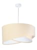 Licht-Erlebnisse Pendelleuchte Ø 50 x (T)107 cm in Weiß Creme