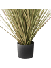 Beliani Kunstpflanze SNOWBALL BUSH in Grün/Rosa/Schwarz - (W) 60 x (H) 120 x (L) 60 cm
