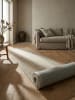 KADIMA DESIGN MOLE Läufer Küche Flur Wolle Kurzflor 60x230 Natur Naturfaser in Natur