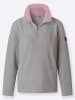 Sieh an! Fleece-Shirt in steingrau-mauve