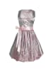 tectake Frauenkostüm Mini-Dirndl Sonthofen Modell 2 in silber/rosa