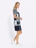 Heine Druck-Kleid in marine-hellblau-bedruckt