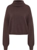RISA Damen Strick Rollkragenpullover in Braun