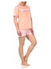 NORMANN ShortySchlafanzug kurze Hose "New York City Loving" - 65261 in apricot
