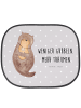 Mr. & Mrs. Panda sonnenschutz Otter Muschel mit Spruch in Grau Pastell
