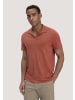 Hessnatur Hessnatur Jersey Polo Relaxed aus Leinen und Bio-Baumwolle in terrakotta