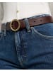 Lee Gürtel Round Buckle in Dark Brown