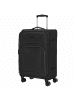 D&N Travel Line 9204 - 4-Rollen-Trolley M 66 cm erw. (schwarz) in schwarz