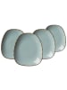 Ritzenhoff & Breker 4er Set Dessertteller Casa in 22,5 x 20 cm in Blau
